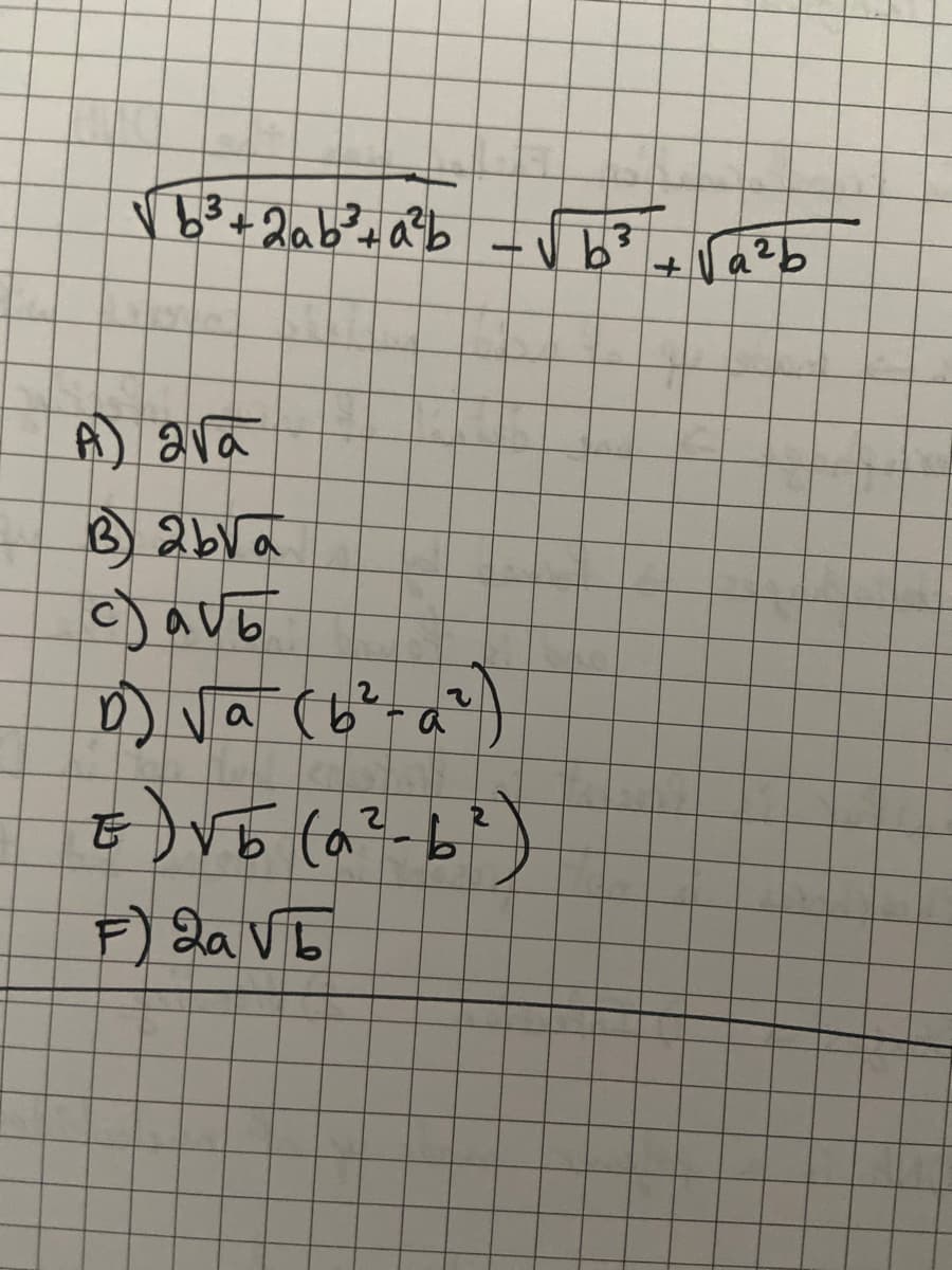 Vb3+2ab 3 ночь - ль3 + vazb
L
А) ага
в 2bva
CaVЂ
о) va сы2-ат
б)VБ (az-b")
F) дать