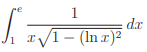 re
1
da
Ji rVI- (In x)²
