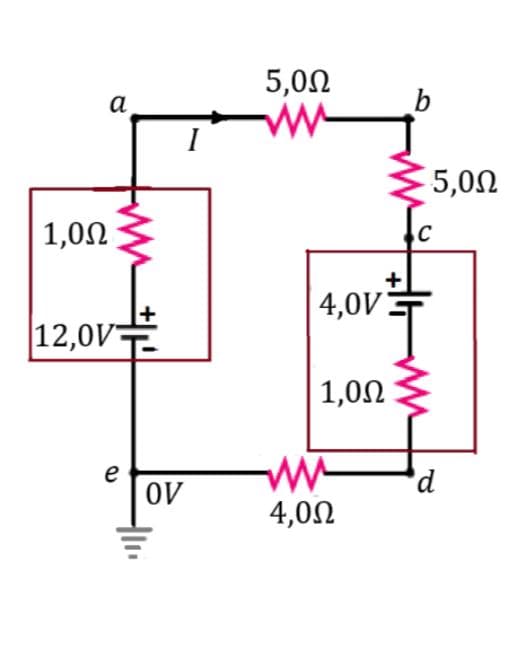 5,0Ω
α
5,0Ω
1,0Ω
4,0V:
12,0V=
1,0Ω
e
ον
'd
4,0Ω
