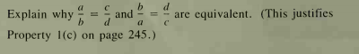 b
and
d
d'
are equivalent. (This justifies
a
Explain why
a
Property 1(c) on page 245.)
