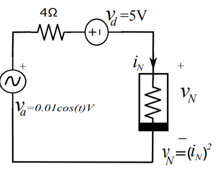 k=5V
'd
(+i
VN
V=0.01cos(t)V
'N
+,
