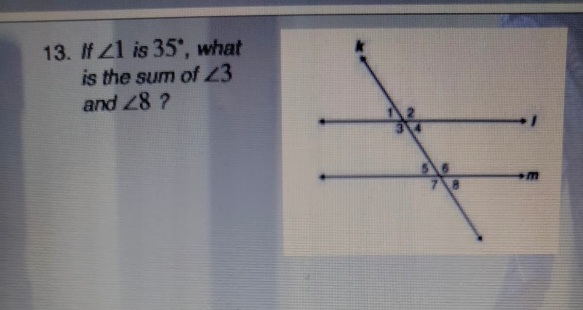 13. If 1 is 35, what
is the sum of 23
and 28 ?
