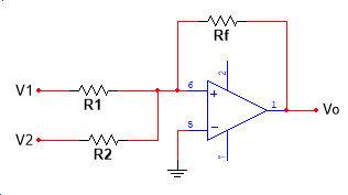 V1
V2+
R1
R2
6
10
5
Rf
+
T
Vo