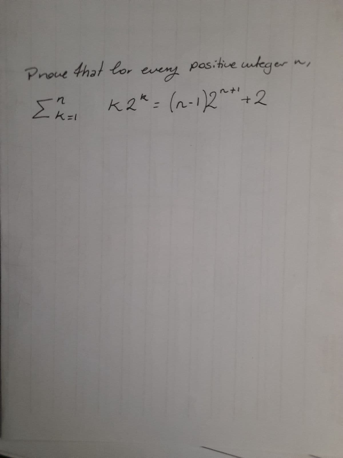 Prove that lor
every
positive unteger
n
Σ^²=1 K2²² = (2-1)2+²+2
