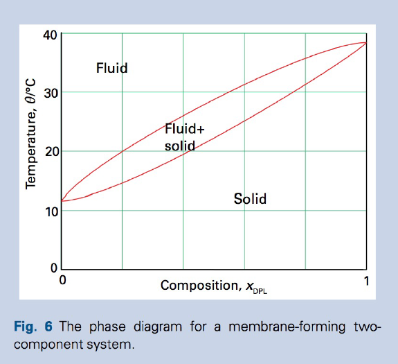 40
Fluid
30
Fluid+
20
solid
Solid
10
Composition, XOPL
1
Fig. 6 The phase diagram for a membrane-forming two-
component system.
Temperature, 0/°C
