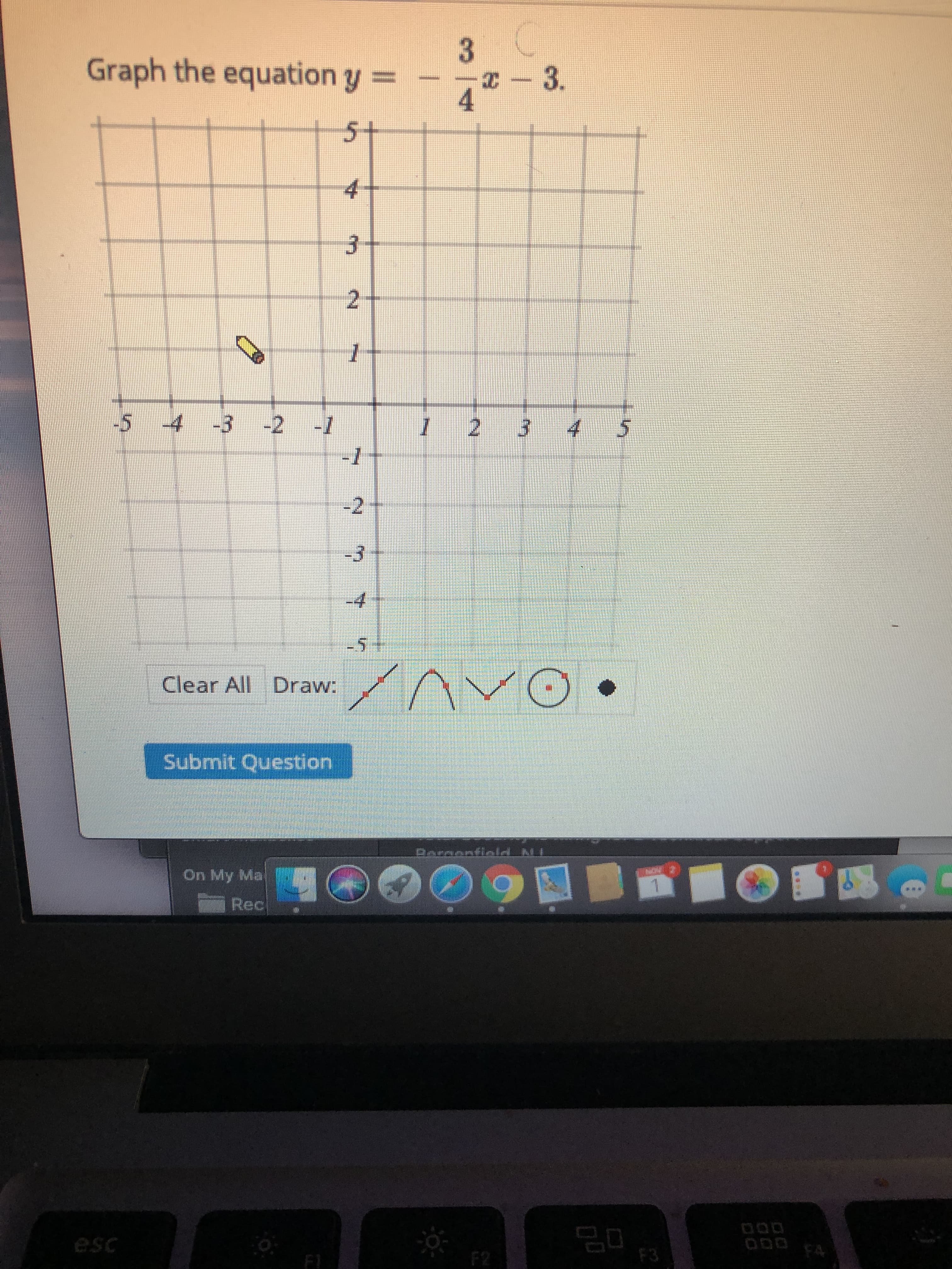 3
Graph the equation y
I - 3.
4
5+
