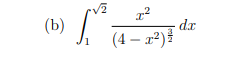 (b)
(4 – x²)
