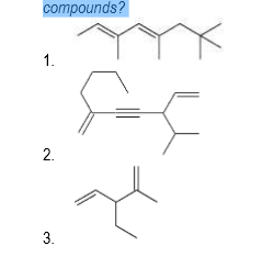 compounds?
1.
3.
2.
