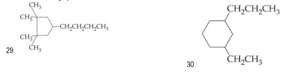 CH,CH,CH3
CH3
CH-
-CH,CH,CH,CH,
CH
ĆH3
29.
CH,CH3
30.
