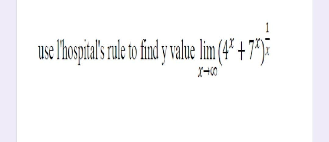 Ise Ihospitals rule o fid y ale im (4" + 7*)=
X¬00
