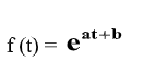 f() — еat+b
