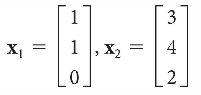 3
X1 =
1
X2
4
