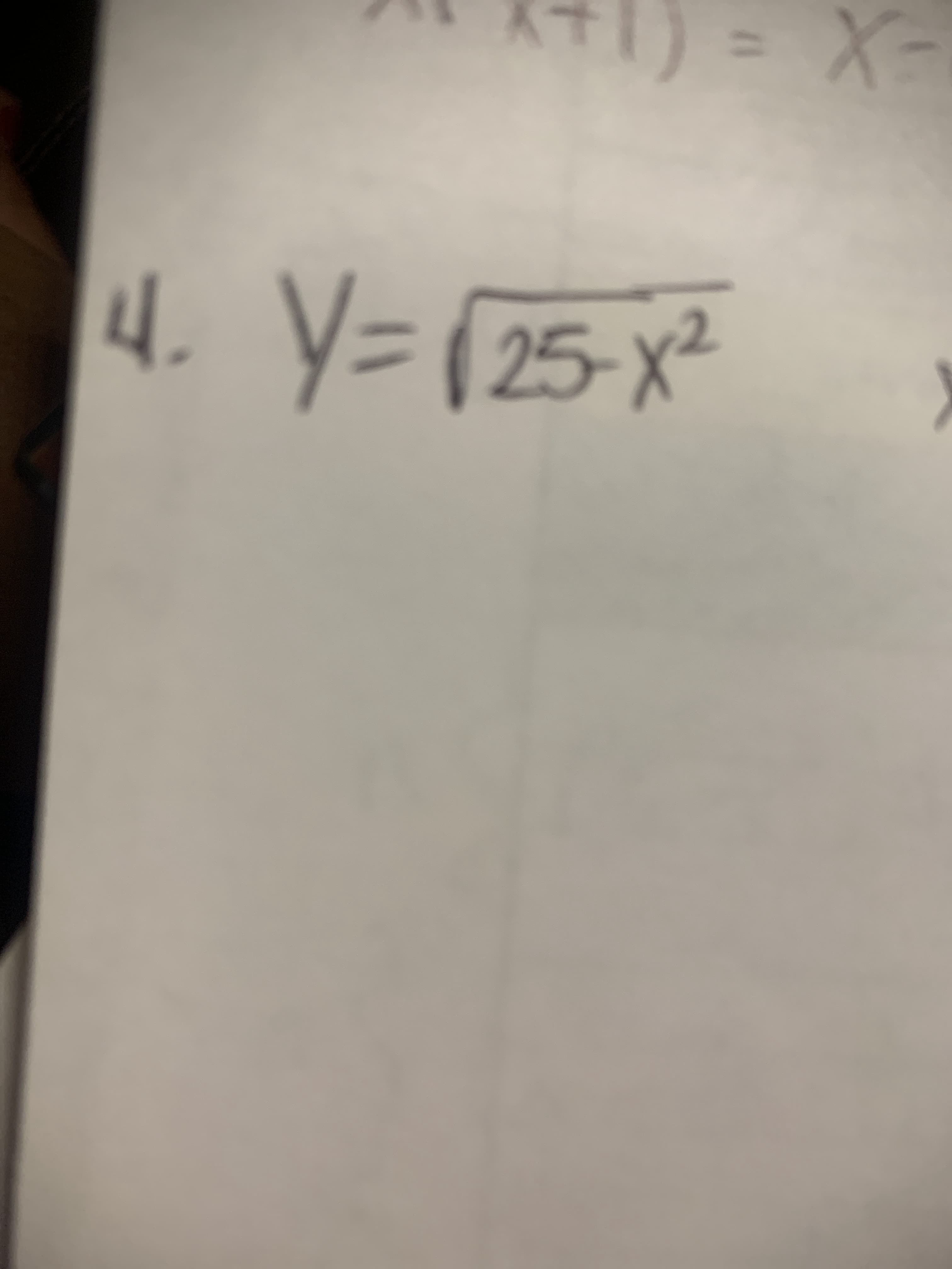Y= (25-x²
