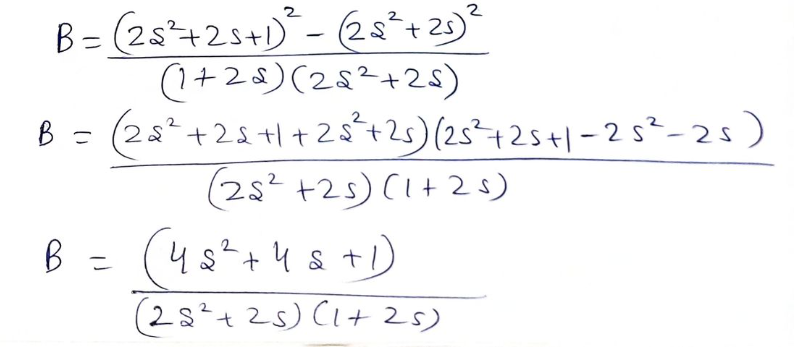 2
B = (25²³+25+1)²² - (22² +2₁)²
(1+28) (26²+25)
B = (22² +22+1 +25² +2₁) (25²+25+1-25²-25)
(25² +25) (1+25)
B = (48² +48 +1)
(25² + 25) (1+25)