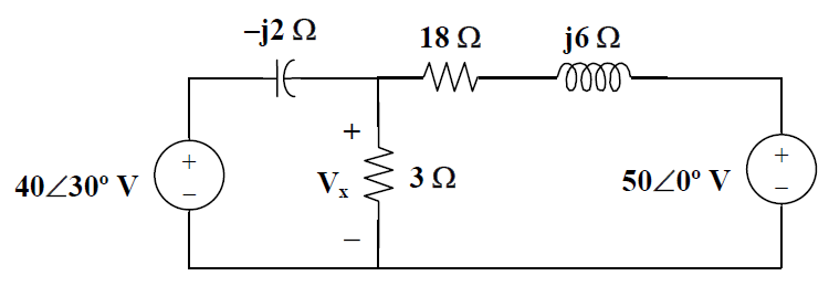 -j2 N
18 Q
j6 N
HE
+
+
40230° V
3Ω
50Z0° V
