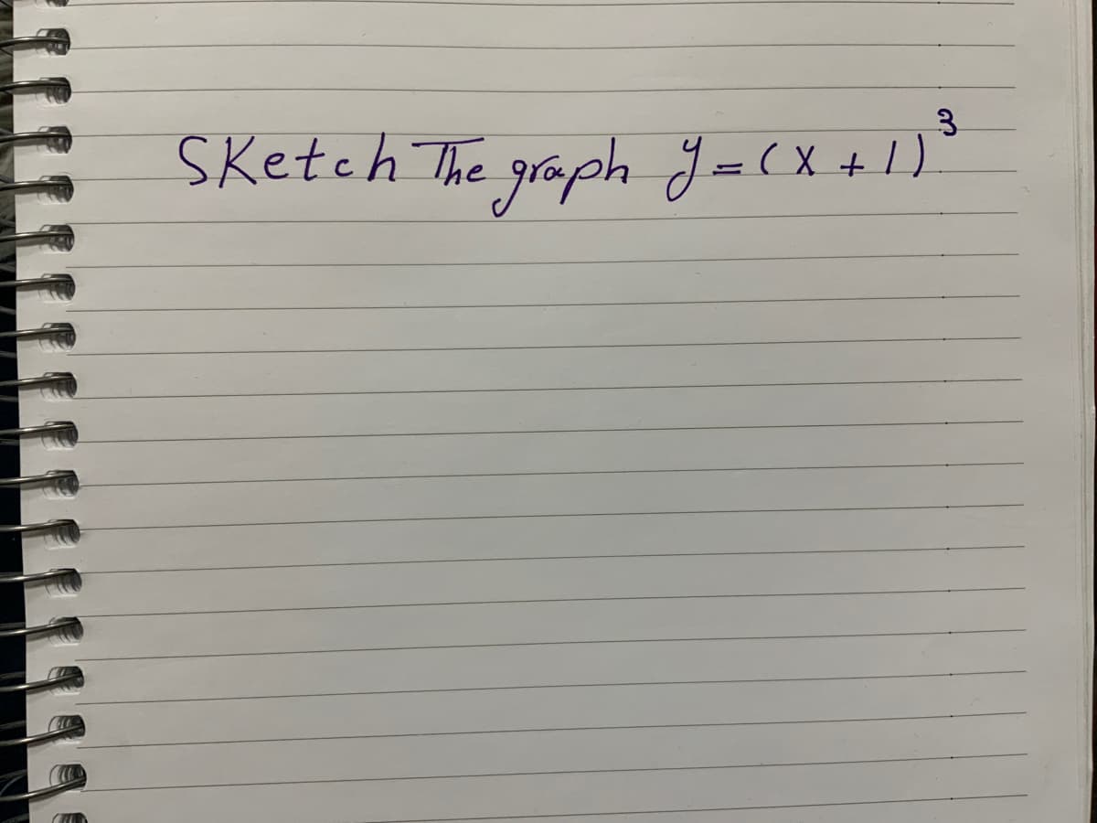 SKetch The graph J=(X+1)
