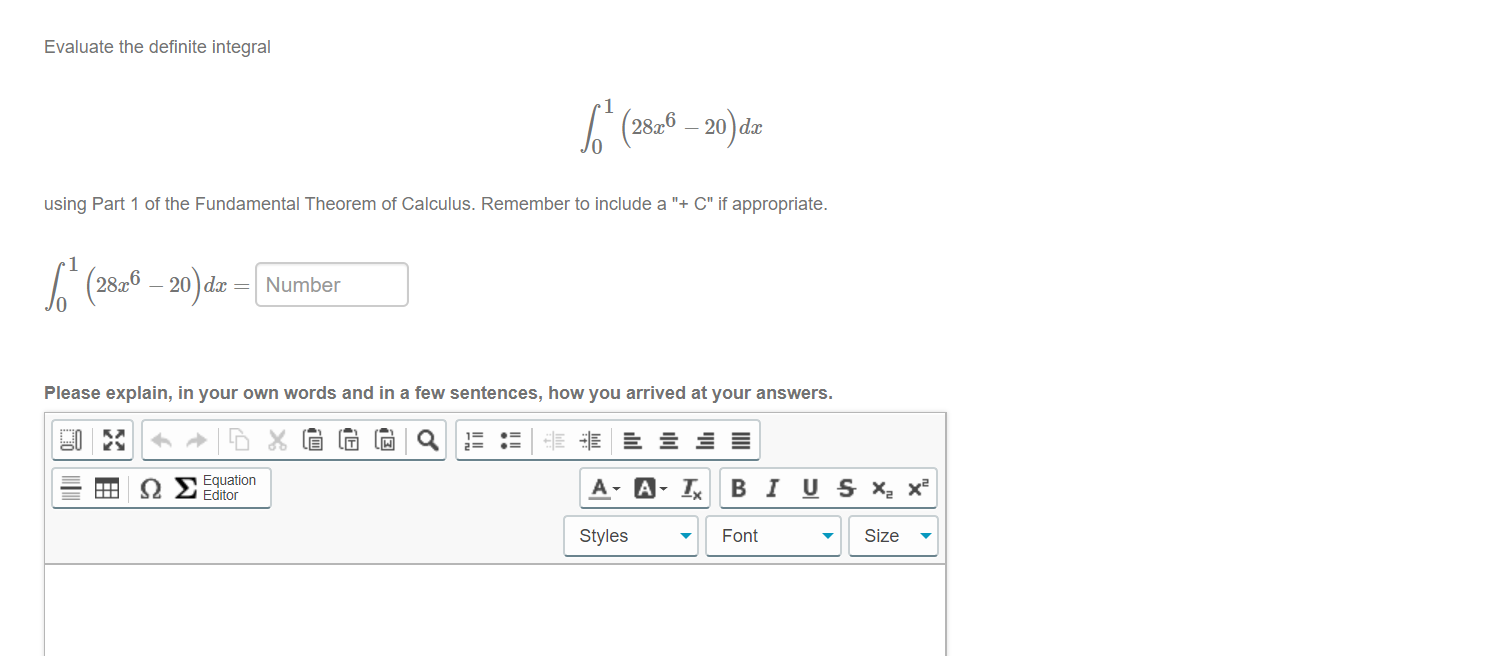 28x
- 20) dæ
to include a "+ C" if appropriate.
