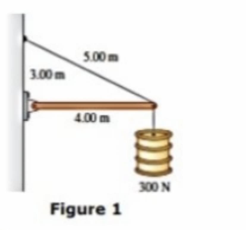 3.00 m
5.00m
4.00 m
Figure 1
300 N