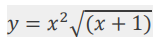 y = x²/(x + 1)
