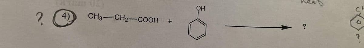 4) CH3-CH2-COOH
+
ОН
?