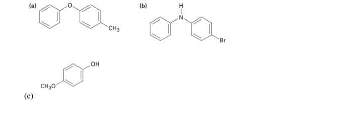 (a)
(b)
CH3
Br
COH
CH30
(е)
