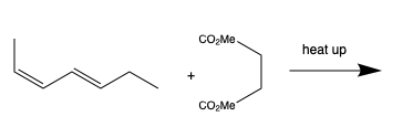 +
CO₂Me.
CO₂Me
heat up