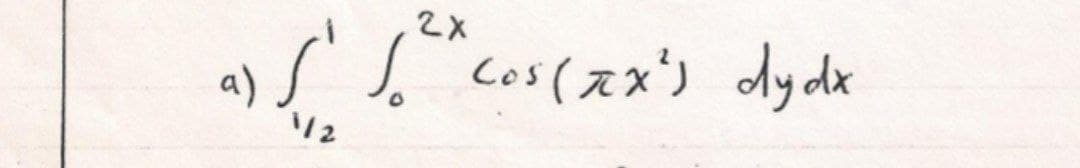 2X
a)s Cos(スx) dyde
12

