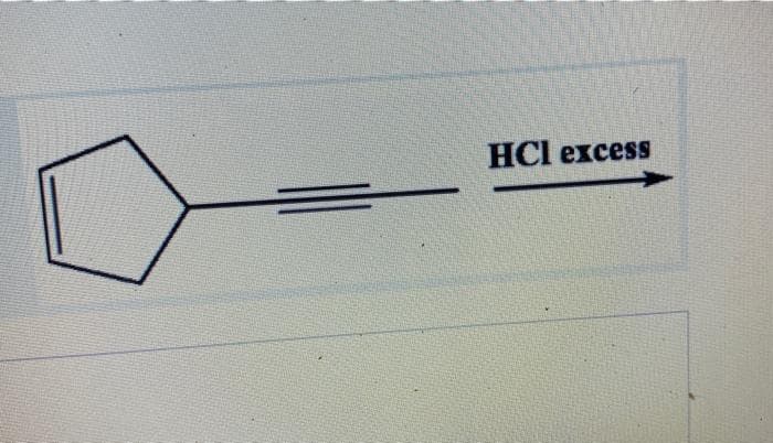 НCl excess
