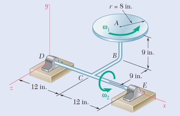 r = 8 in.
9 in.
D
B.
9 in.
12 in.
12 in.
