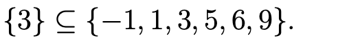 {3} ≤ {−1, 1, 3, 5, 6, 9}.
