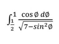 r1 cosØ dØ
cos Ø
17-sin2ø
2
