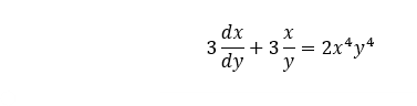 dx x
3- +3-
dy y
=
2x4y4