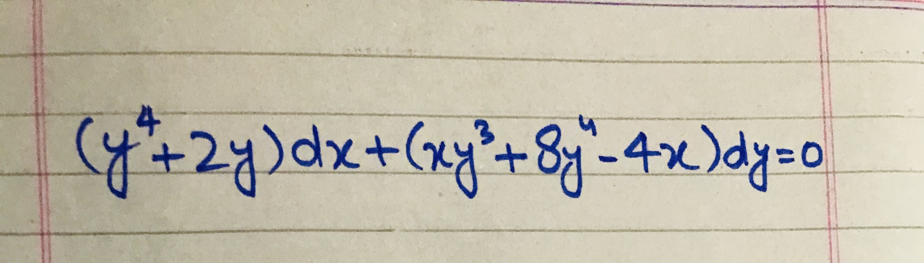 y+2y)dx+(xy²+8j"-4x)dy=0
