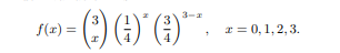 no- () (4) ()"-
3-a
3
f(r) =
r = 0,1,2, 3.
%3D

