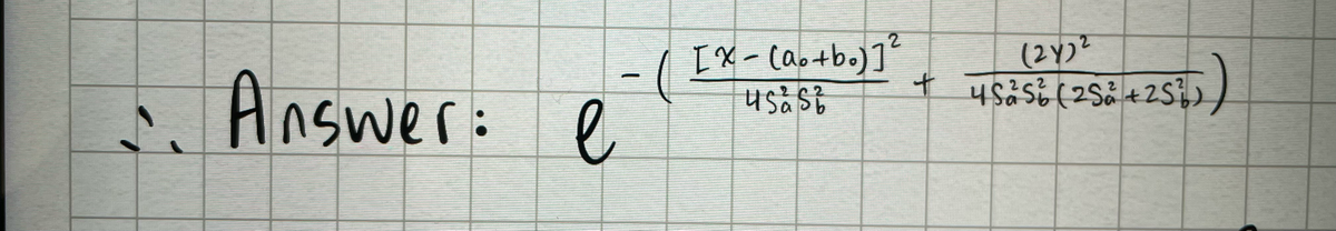 Answer: e
Iメ- Cao+b)]°
(24)²
十 45856(2Sる+2S
