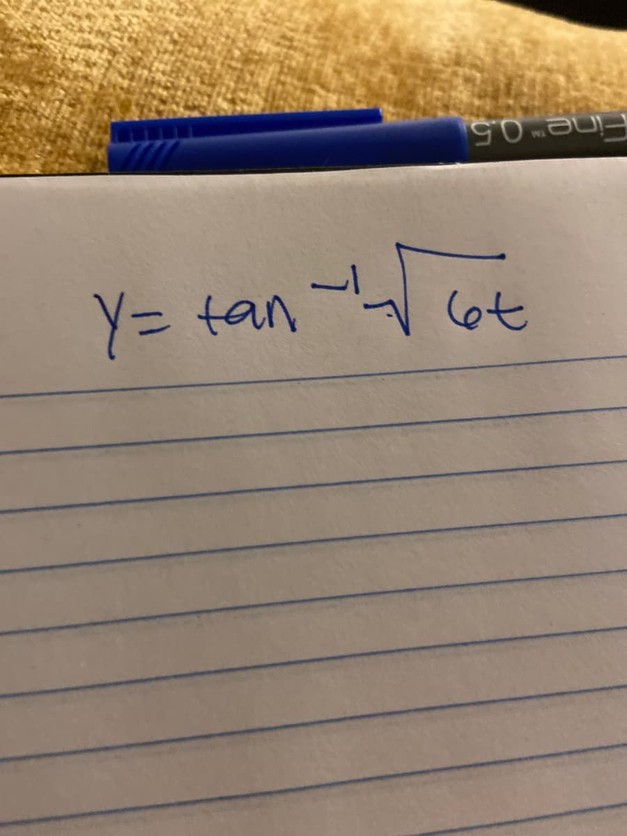 Y= tan 6t
