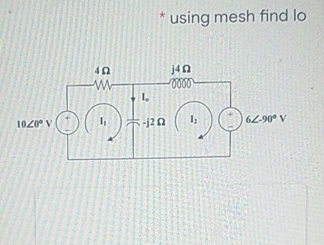 using mesh find lo
j4n
1020° V
-j2 n
62-90° V
