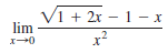 V1 + 2x - 1 – x
x?
lim
.2
