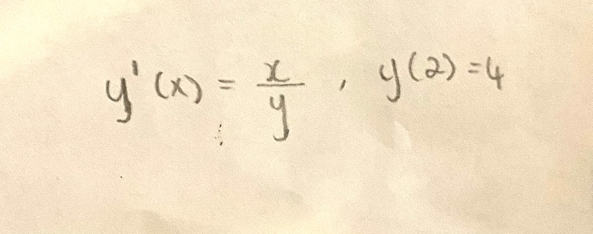 y'ca) =
y(2) =4
(x)
%3D
