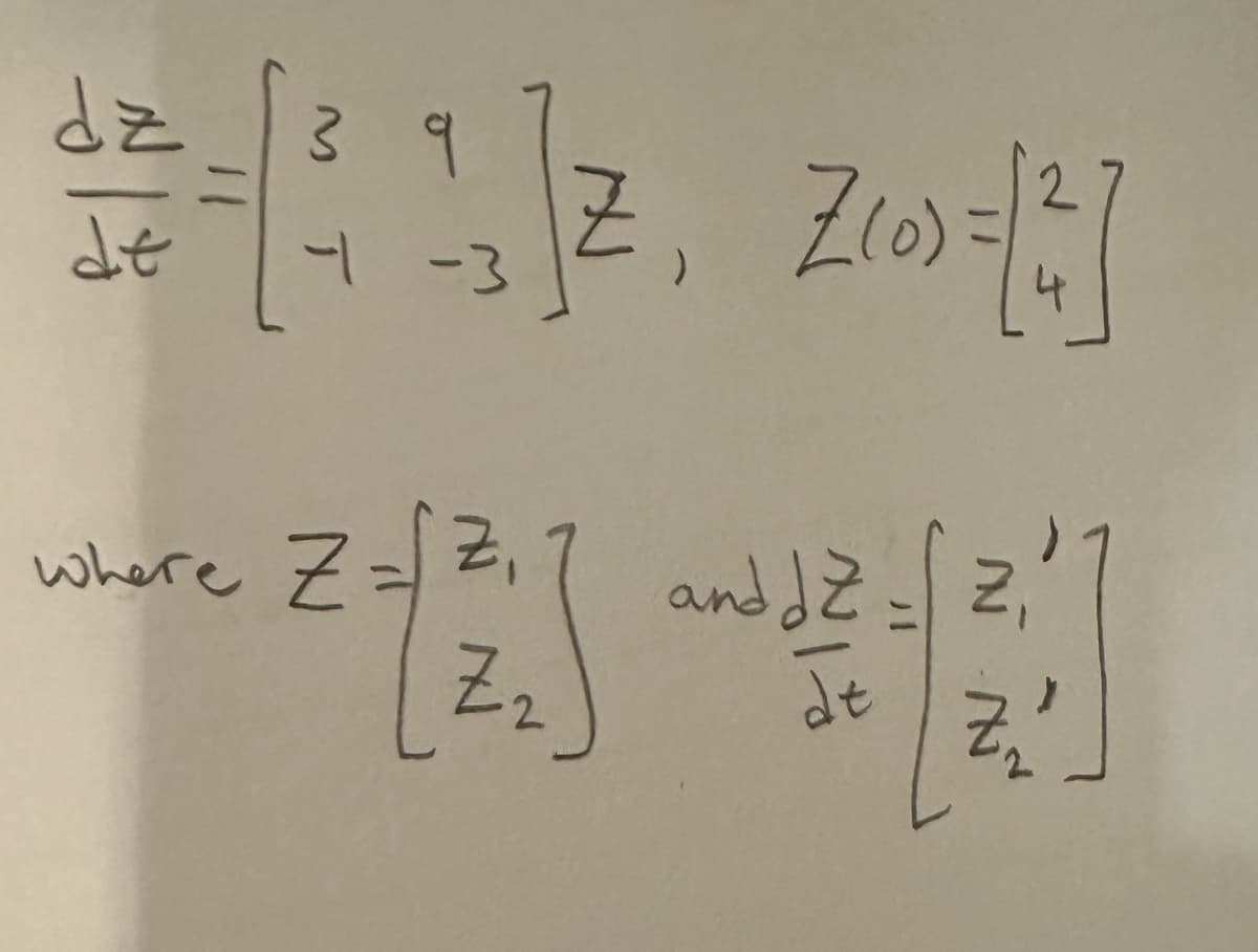 dz
ㅋㅋ
[]Z₁ Z(0)-=[²]
,
39
1-3
where Z= Z₁
려
z,
2
and JZ Z₁
dt