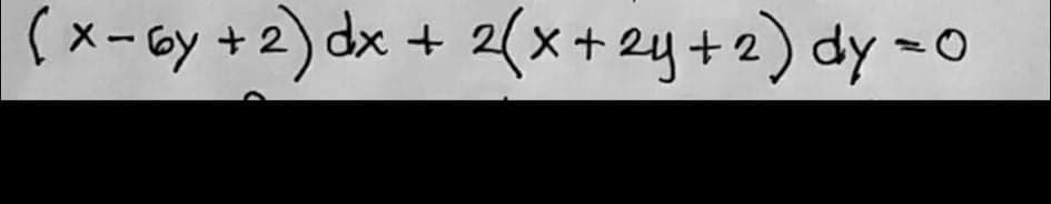 (メーGy + 2) dx +
2(x+2y+2) dy =0
