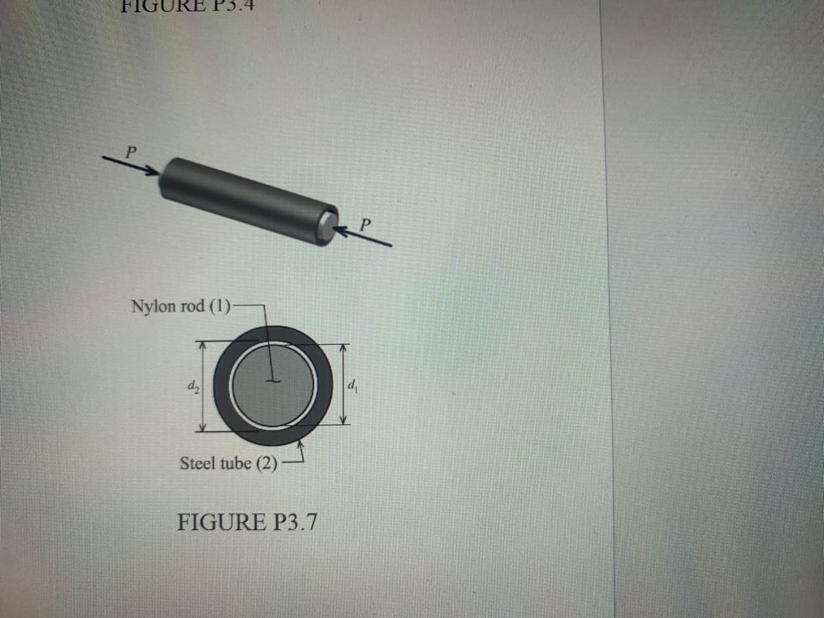 IjẩẩREẩjP3.4
Nylon rod (1):
d
Steel tube (2)
FIGURE P3.7
