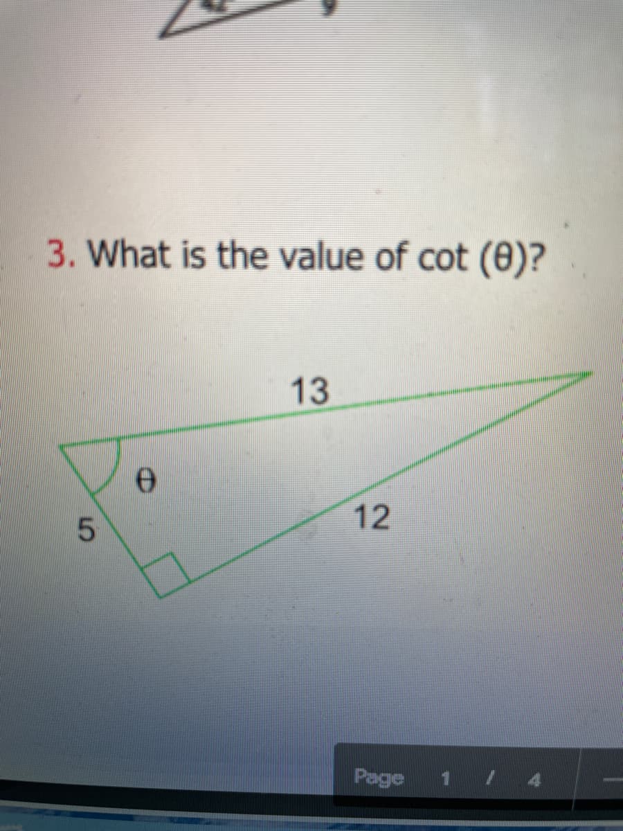 3. What is the value of cot (0)?
13
12
Page
5
