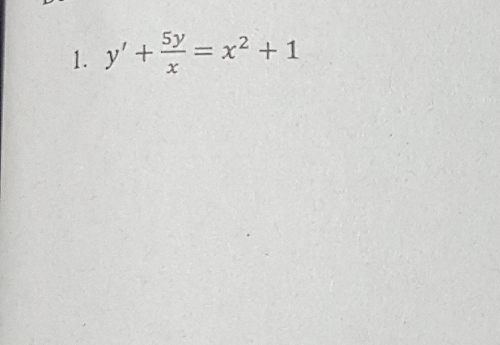 1. y'+= x2 + 1
