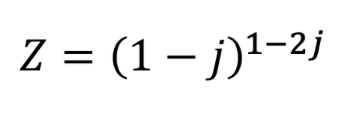 Z = (1– j)!-2j
