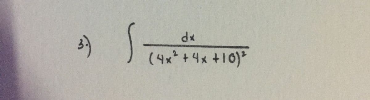 dx
3)
(4x²+4x +10)*
