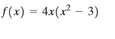 f(x) = 4.x(x² – 3)
