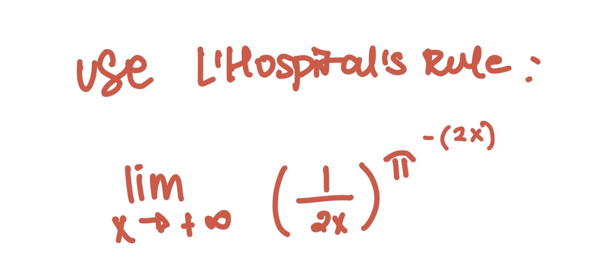 use L'Hospital's Rule:
-(2x)
lim
u(푸)
