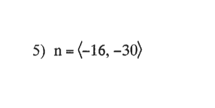 5) n= (-16, -30)
