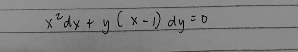 x*dx + y C x-) dy =D

